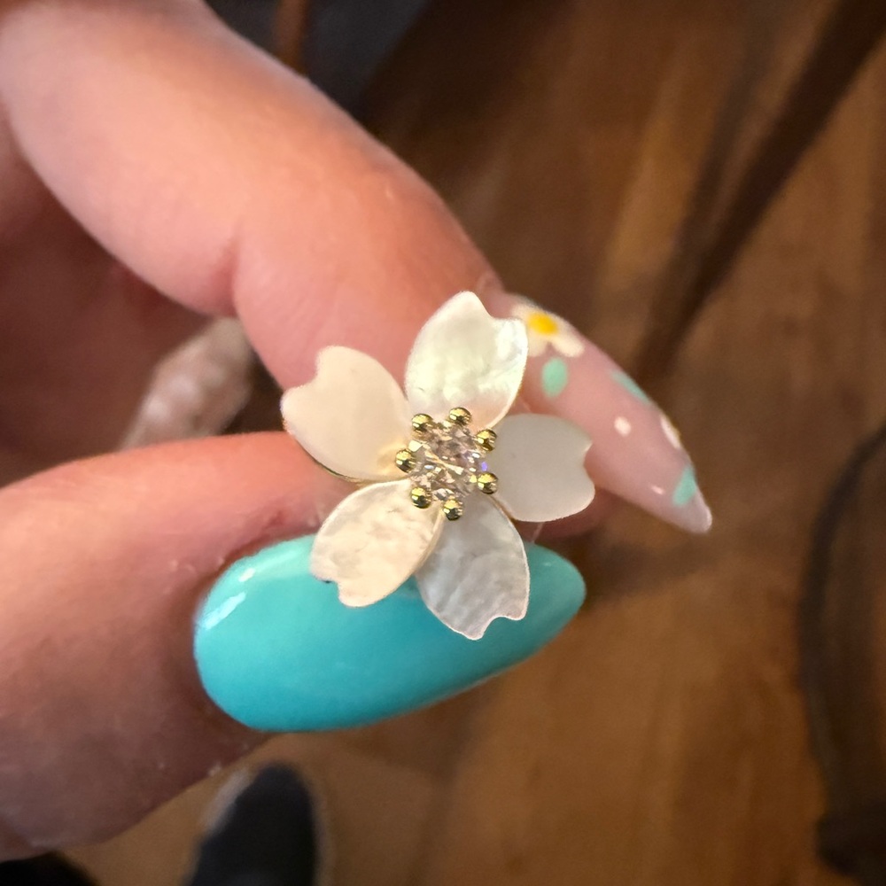 Floral Mother of Pearl Earrings